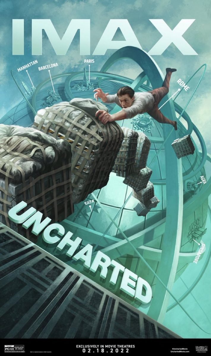 Tom Holland está em perigo em cartaz IMAX de Uncharted: Fora do Mapa -  NerdBunker